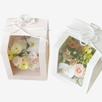 Wholesale Art Paper Decoration Rectangle Flower Gift Box With Flowers